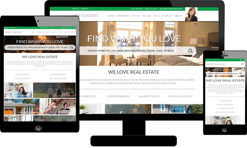 Responsive website themes